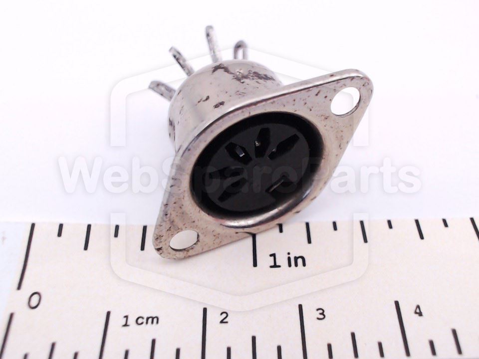 5-Pin DIN Wall-Mount Socket Connector for Vintage Audio Equipment Repair
