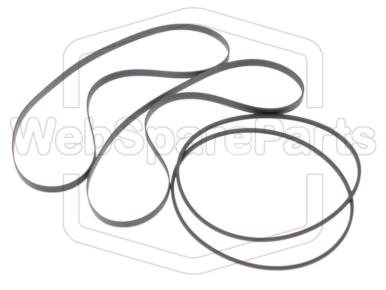 Belt Kit For Stereo Double Cassette Deck Aiwa AD-WX200