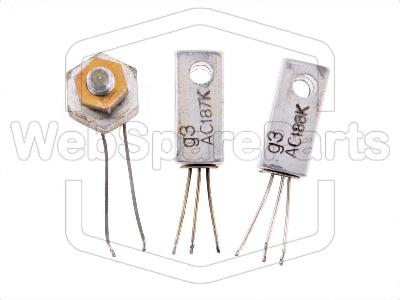 Vintage Grundig Transistors AC187K & AC188K Used