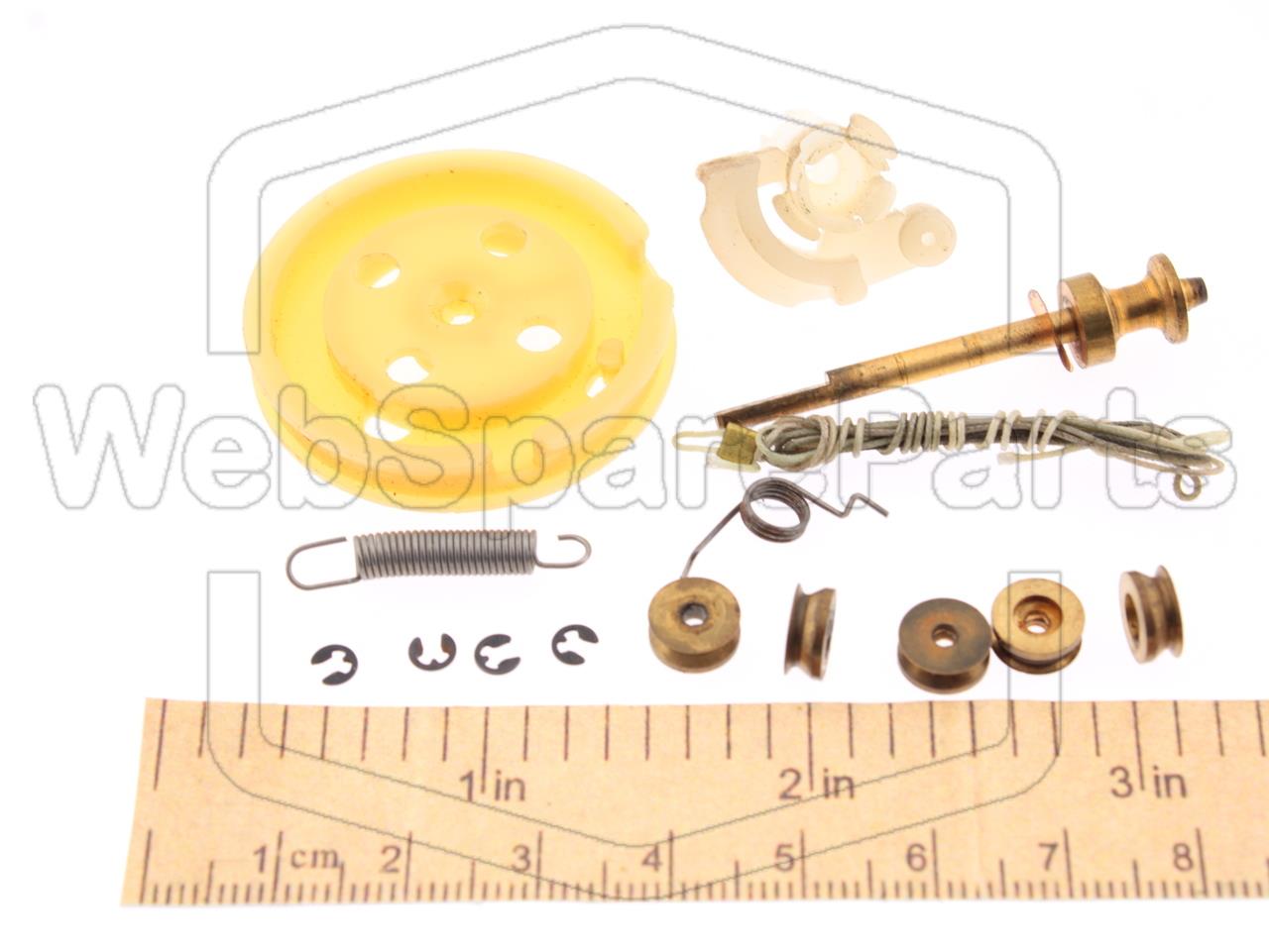 Vintage Philips Radio Dial Cord and Tuning Wheels Unknown Model