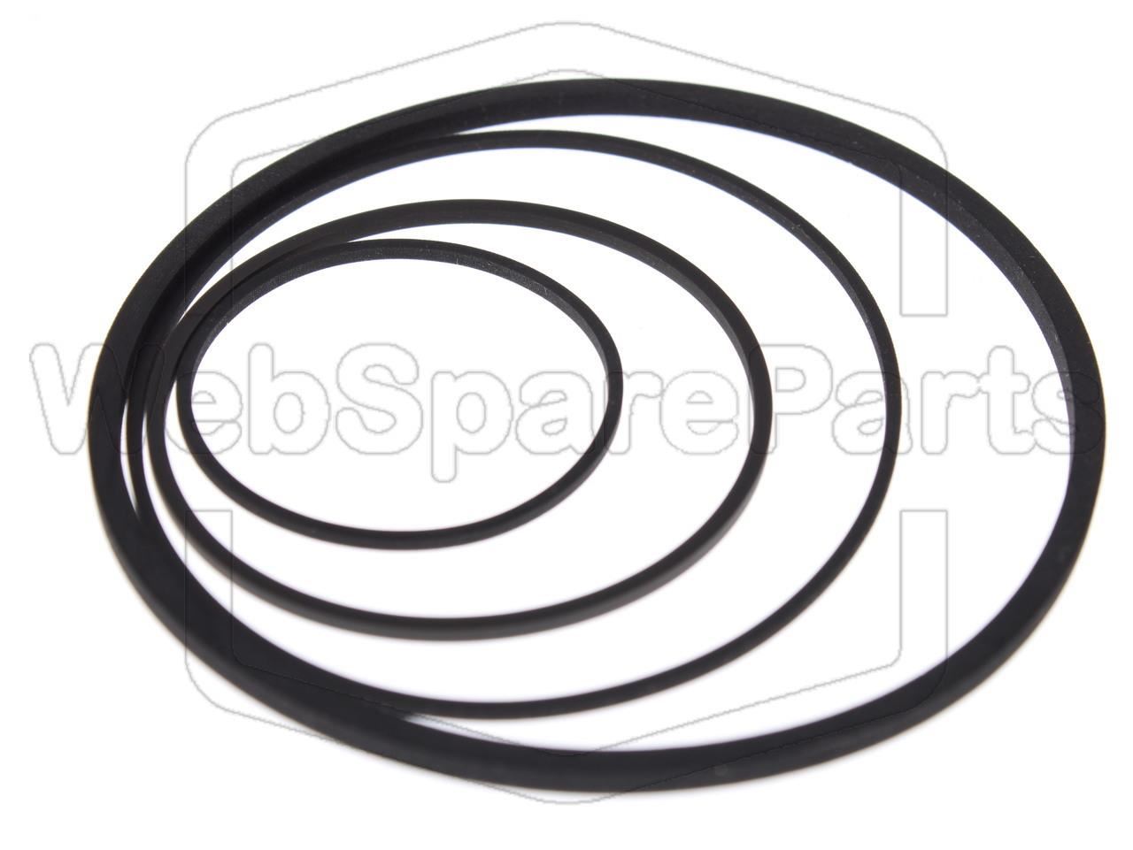 Belt Kit For Video Cassette Recorder Salora SV-8100