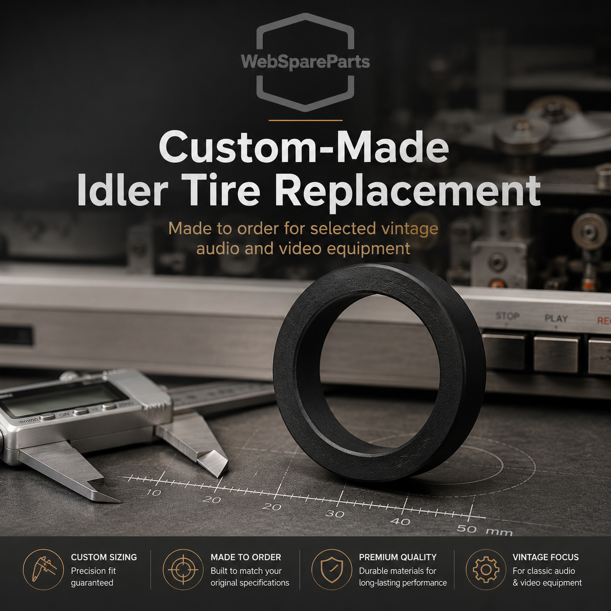 Custom-Made Idler Tire Replacement