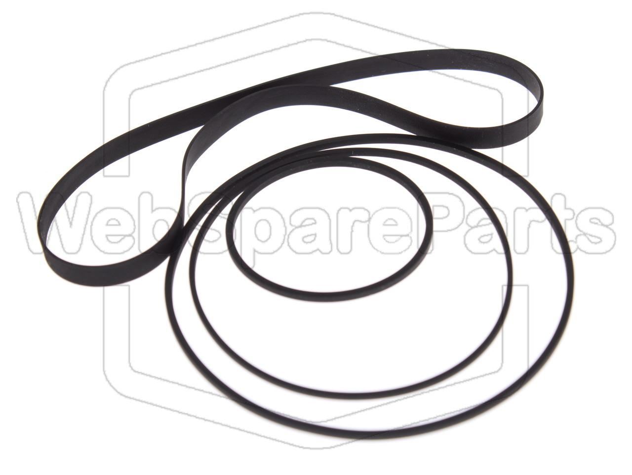 Belt Kit For Stereo Cassette Deck Kenwood KX-600