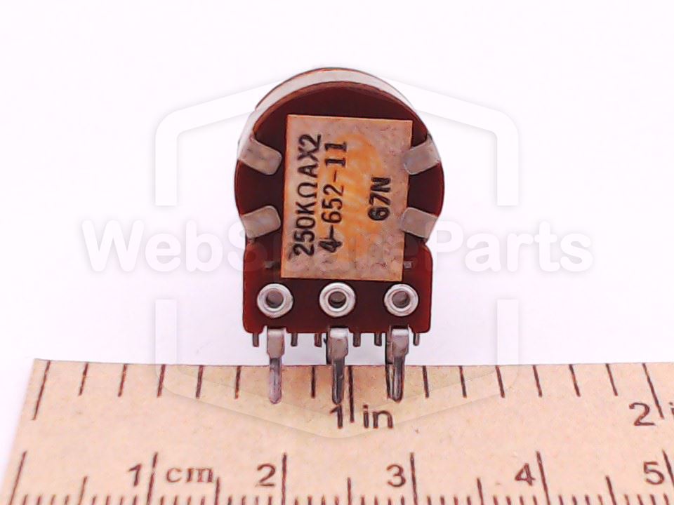 Dual 250K Rotary Potentiometer 4-652-11 with Shaft for Sony HST Series