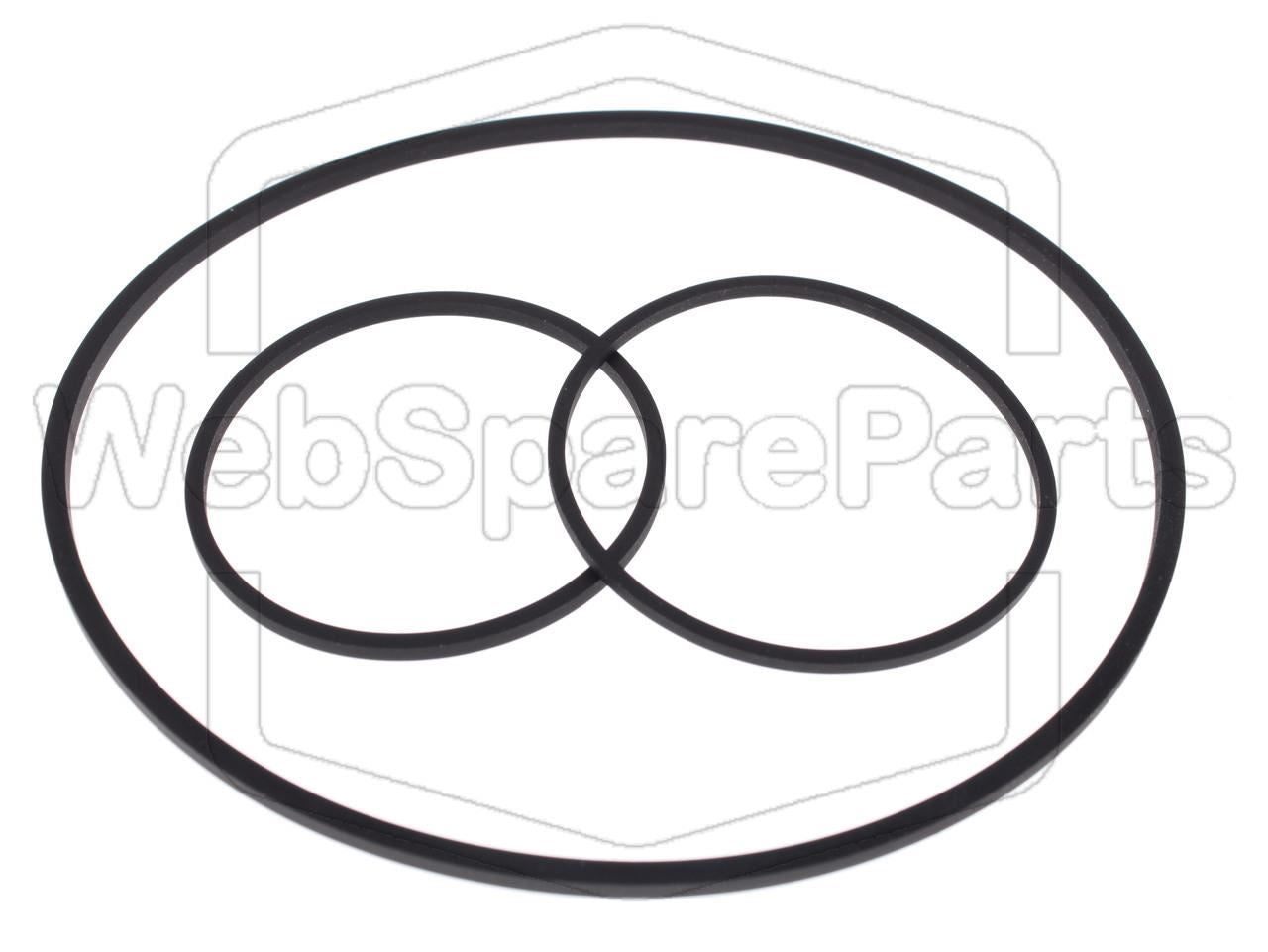 Belt Kit For Video Cassette Recorder Sanyo VHR-2370