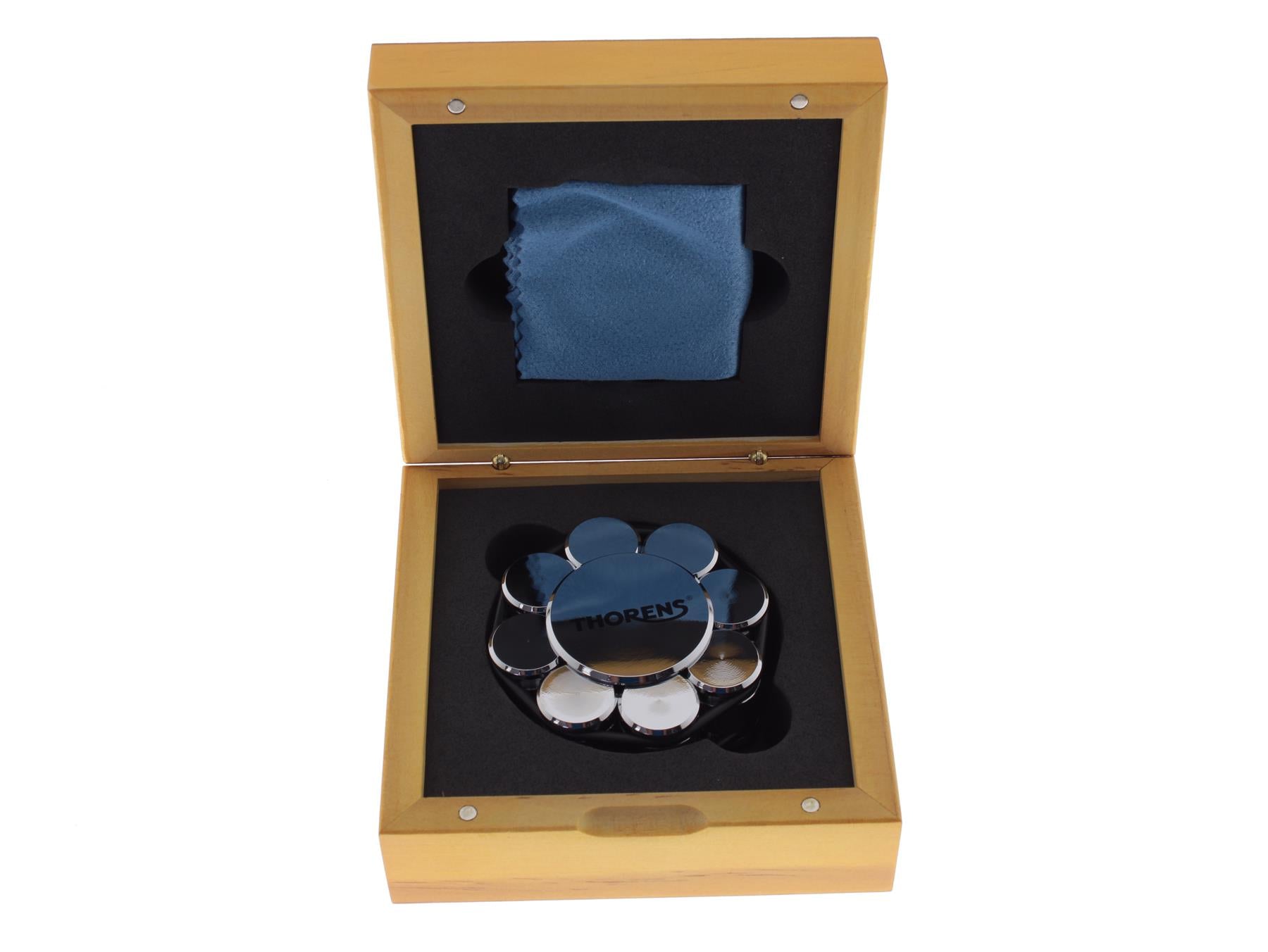 Thorens Chrome Record Stabilizer for Turntables – 550 g Vinyl Weight