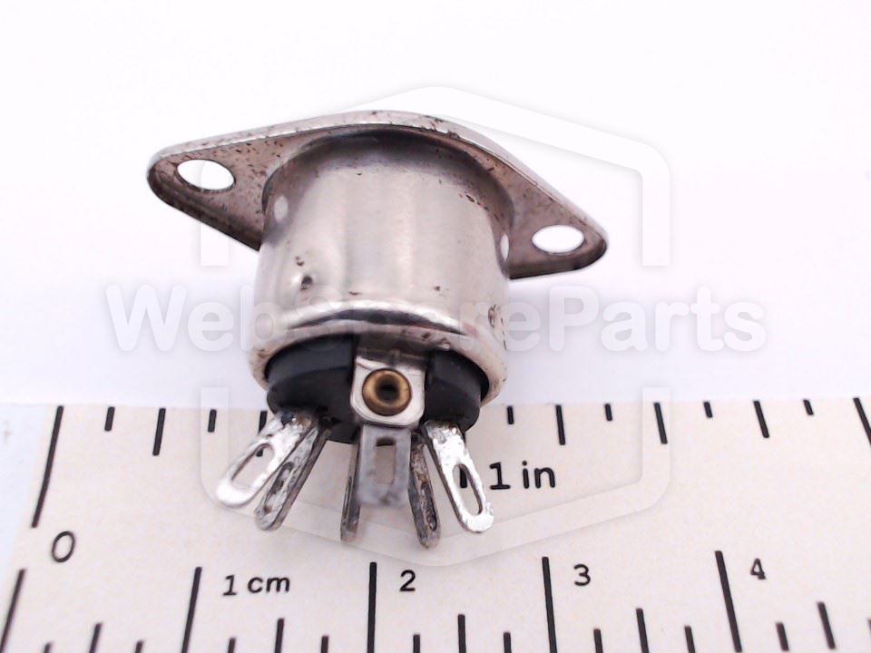5-Pin DIN Wall-Mount Socket Connector for Vintage Audio Equipment Repair