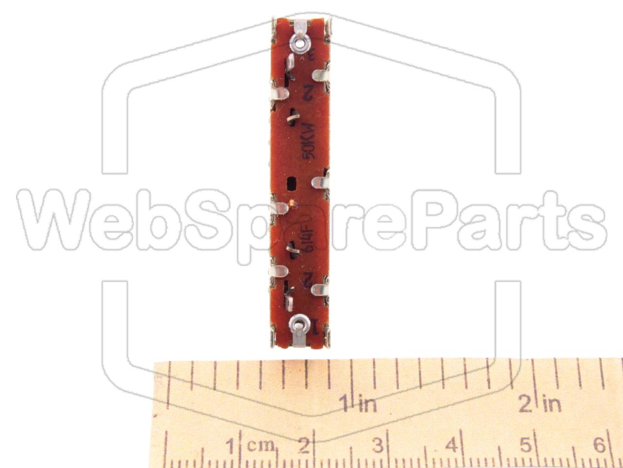 50K Linear Sliding Potentiometer 614F for Vintage Audio Equipment Repair