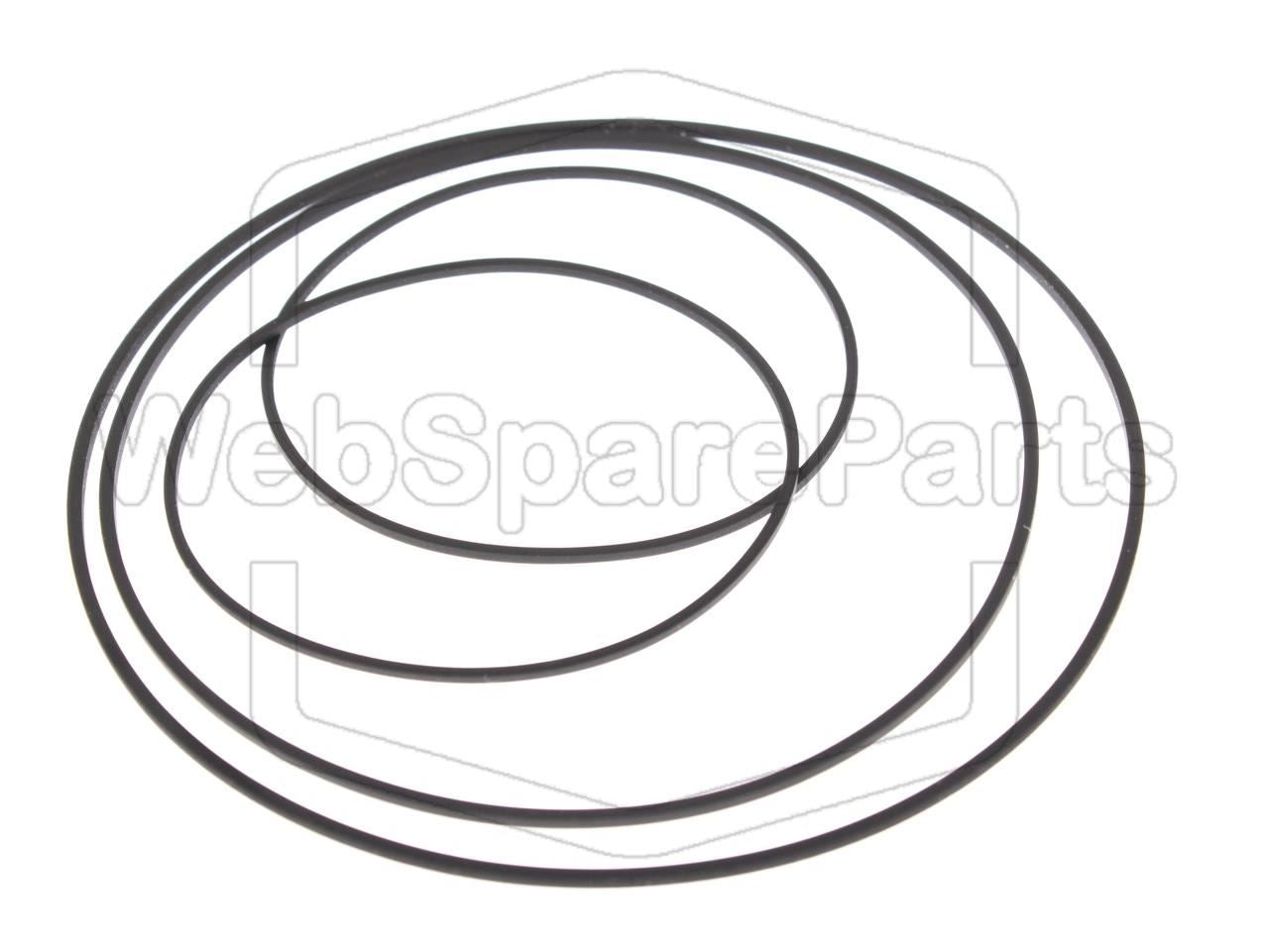 Belt Kit for Philips FW630 Double Cassette Deck