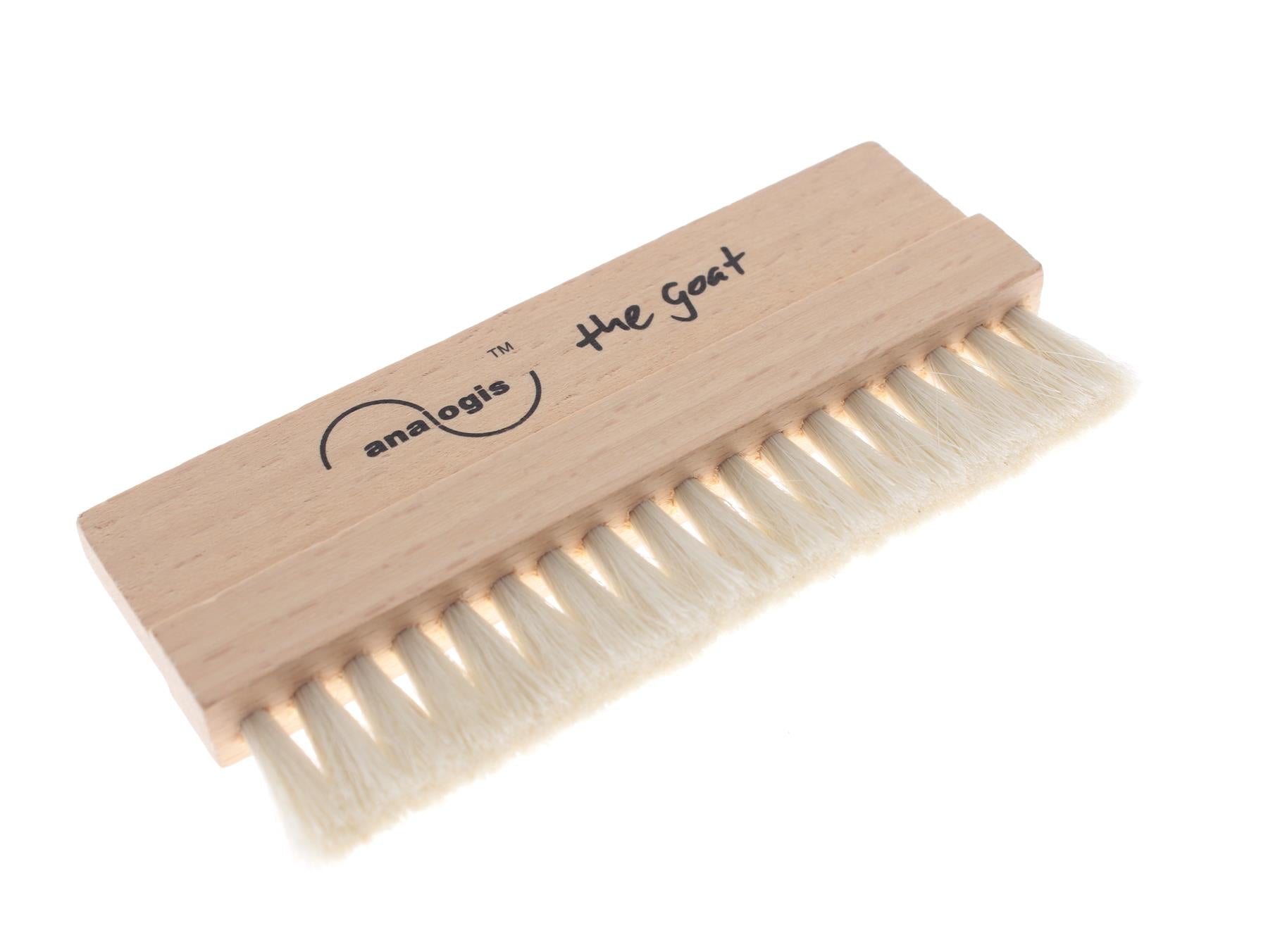 Analogis Brush 4 “The Goat” Record Cleaning Brush – Natural Goat Hair with Beechwood Handle