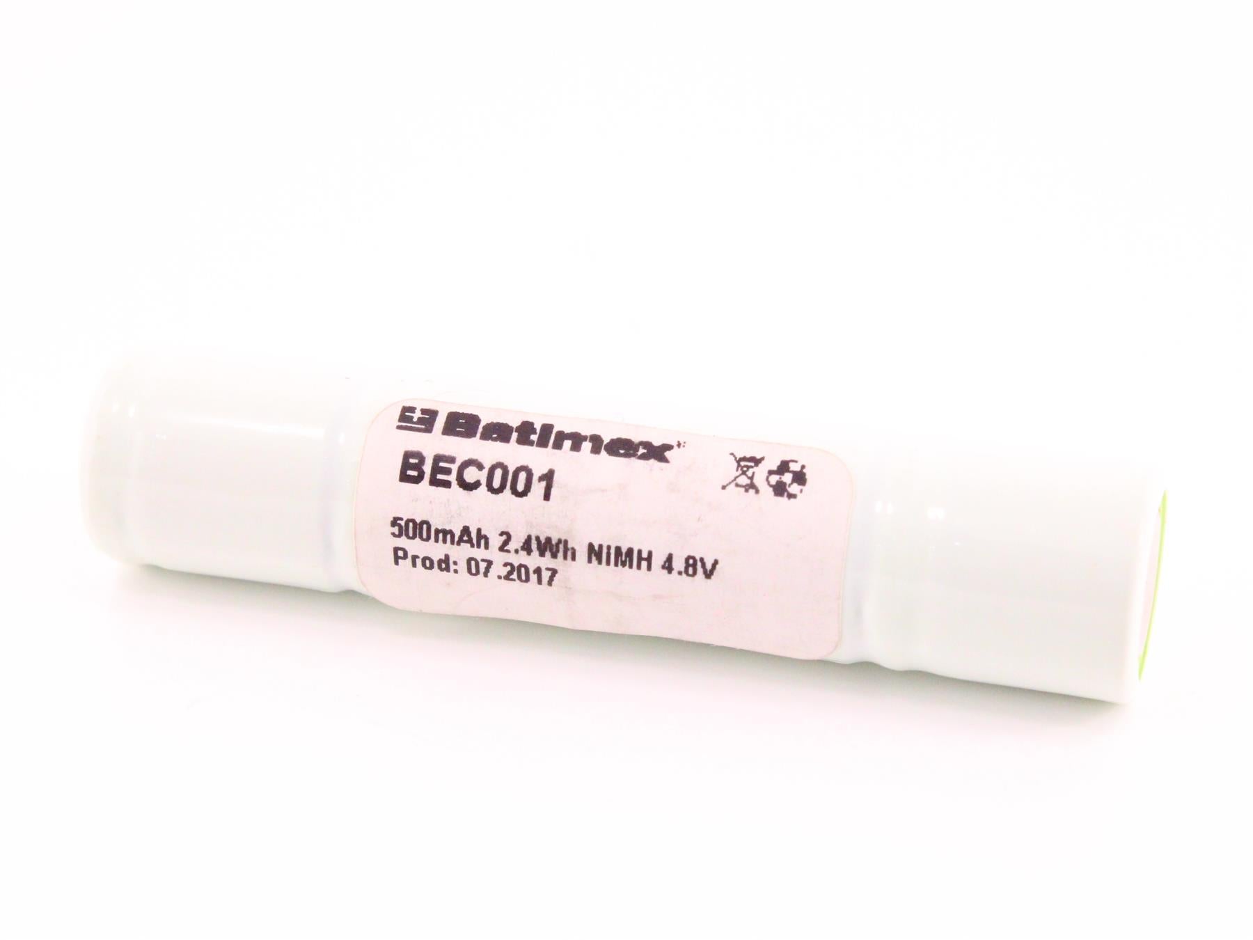Ni-MH AAA battery BEC001 4.8V 500mAh [Ø17.5x65.0mm