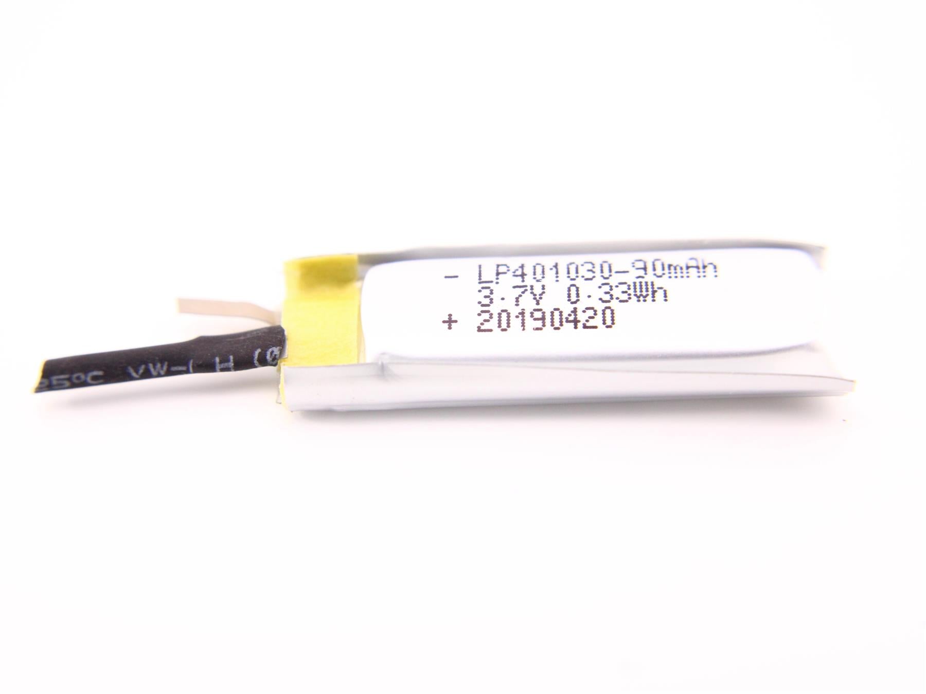 Li-Po Battery 3.7V 90mAh LP401030