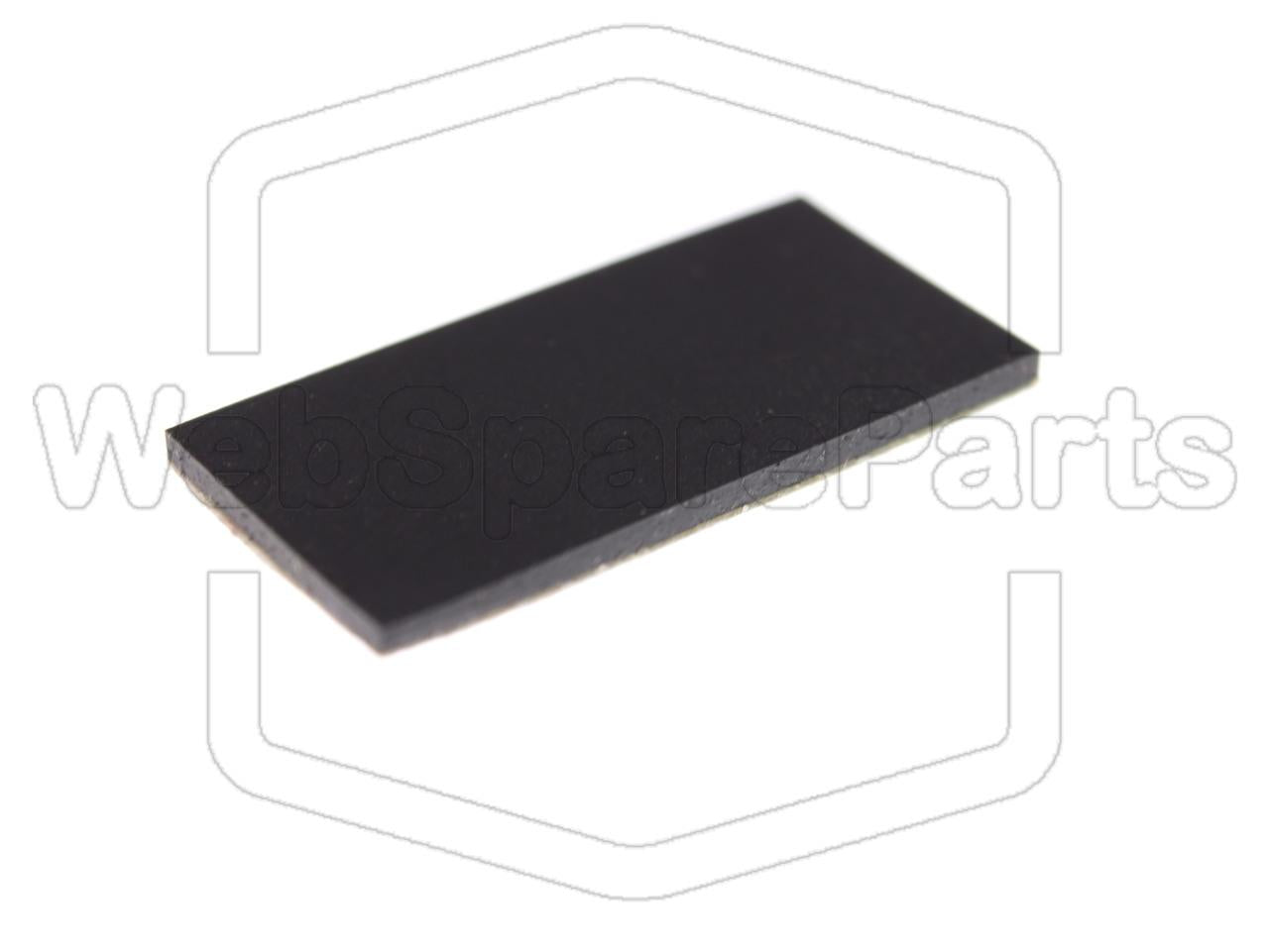 Rectangular Rubber Foot Self-adhesive 20.0mm x 5.0mm Height 1.0 mm