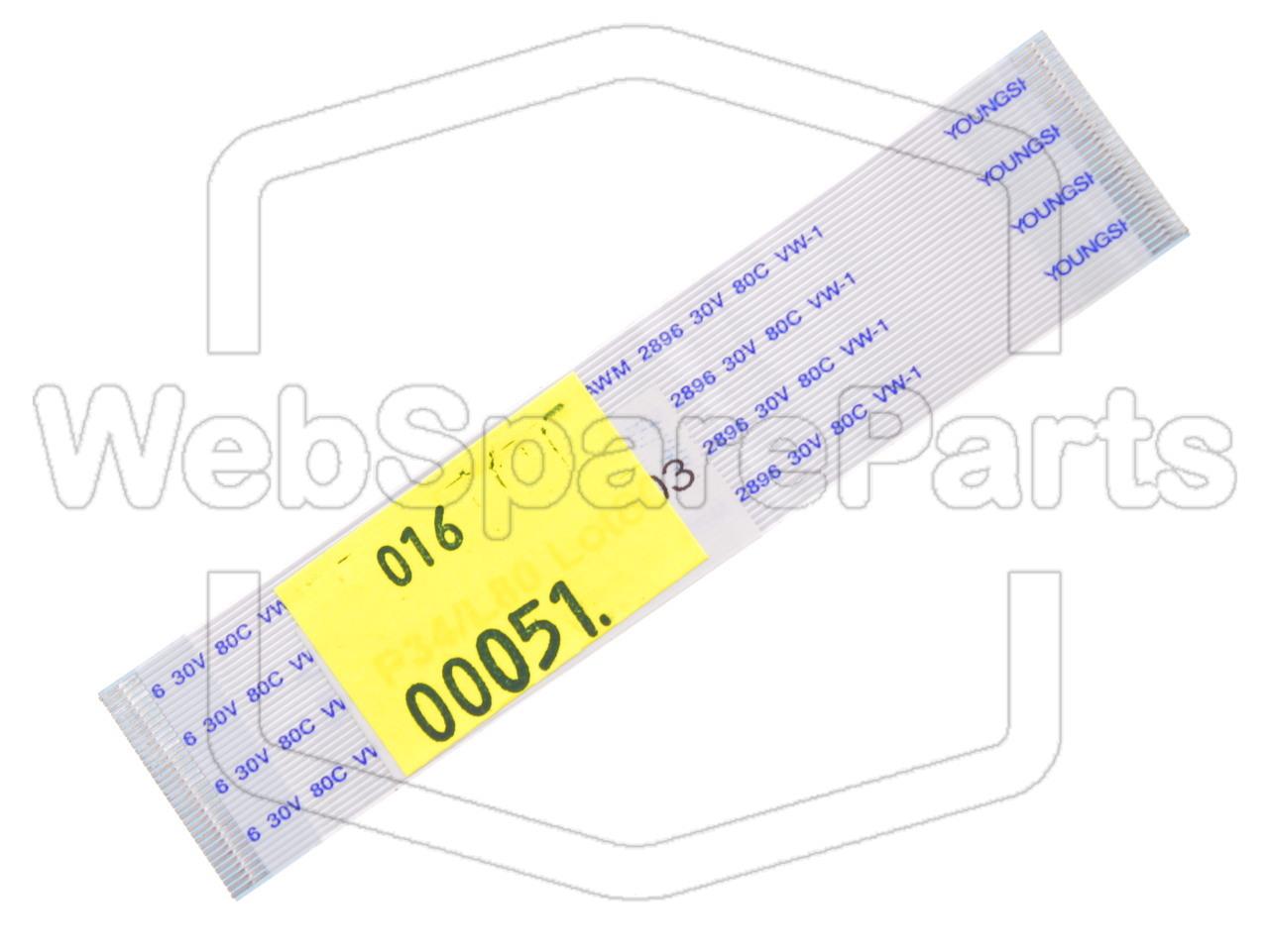 34 Pins Flat Cable L=80mm W=17.50mm