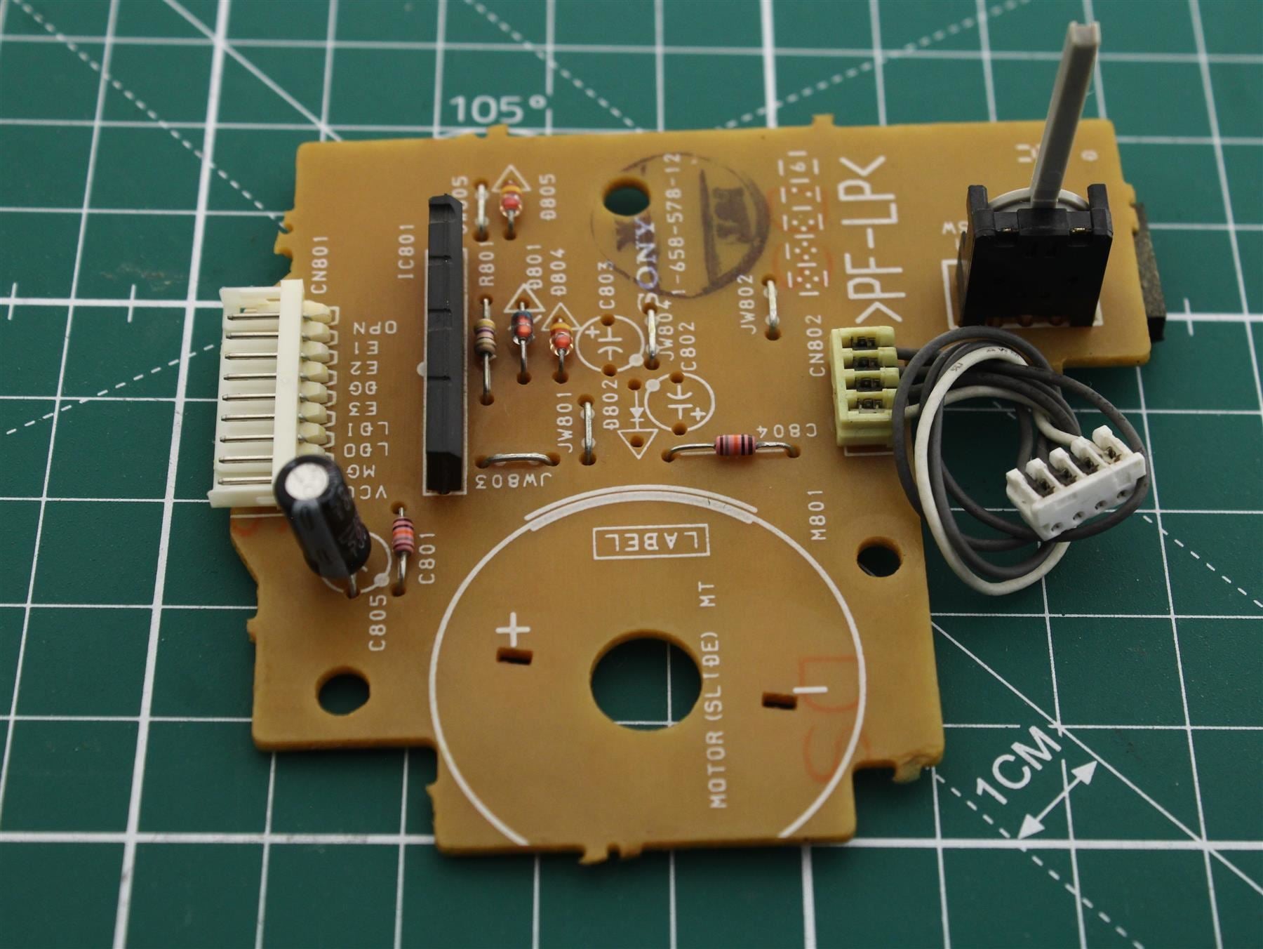 Replacement MOTOR (SLIDE) BOARD Pos.(262) for Sony MHC-RX900 CD Player Mechanism