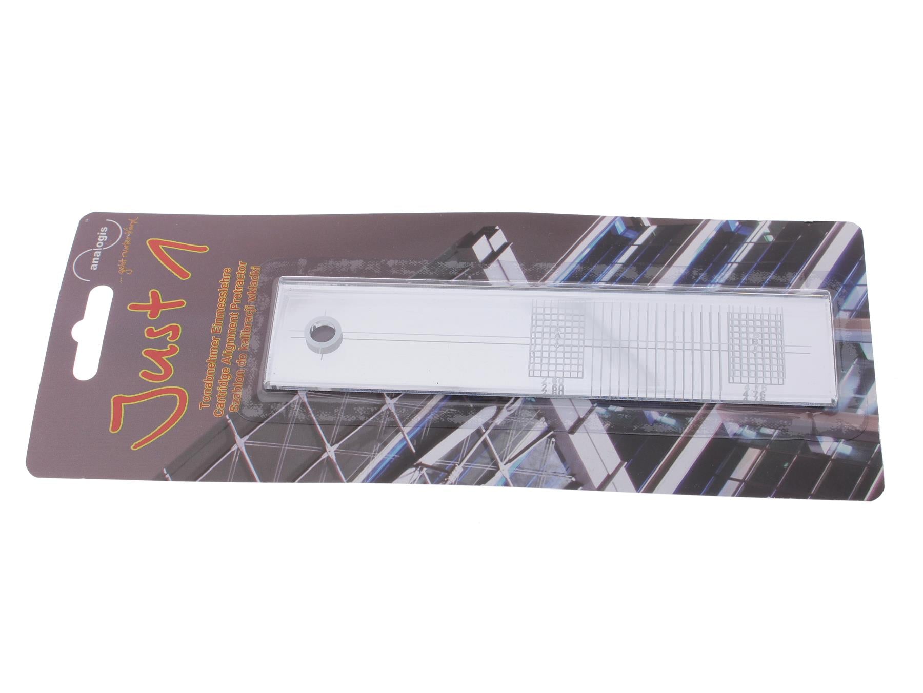 Analogis Just 1 Cartridge Alignment Protractor – Overhang, Offset and Azimuth Gauge