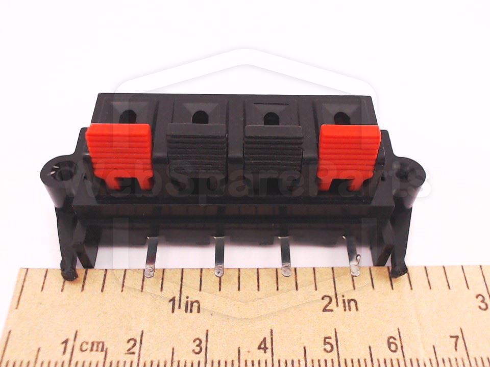 Philips FC-W Series PCB Speaker Terminal Connector for Vintage Audio Repair