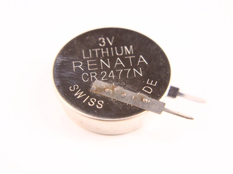 Button Lithium Battery With Pins CR2477N 3.0V Renata