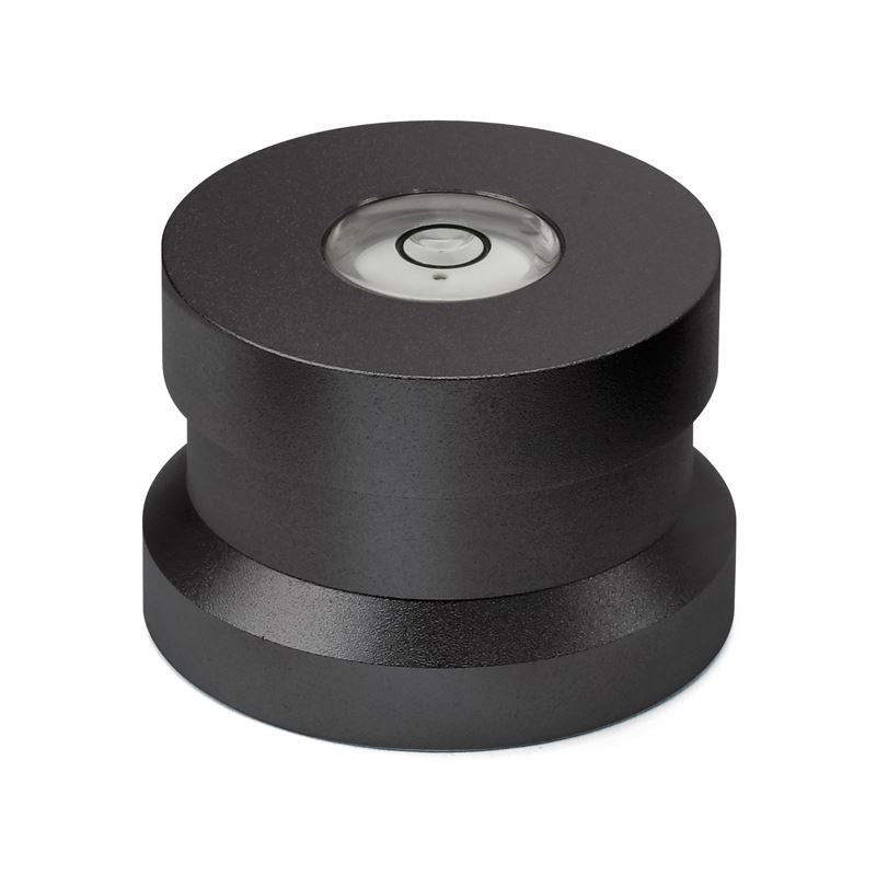 Dynavox ASP3 Aluminium 45 RPM Single Adapter with Bubble Level – 7 Inch Single Puck [Black]