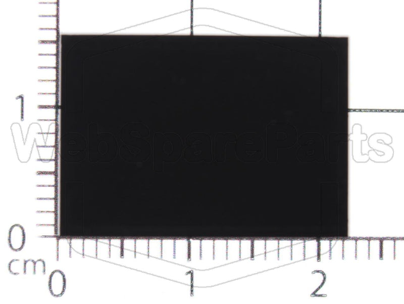 Rectangular Rubber Foot Self-adhesive  20.0mm x14.0mm Height 6.5mm