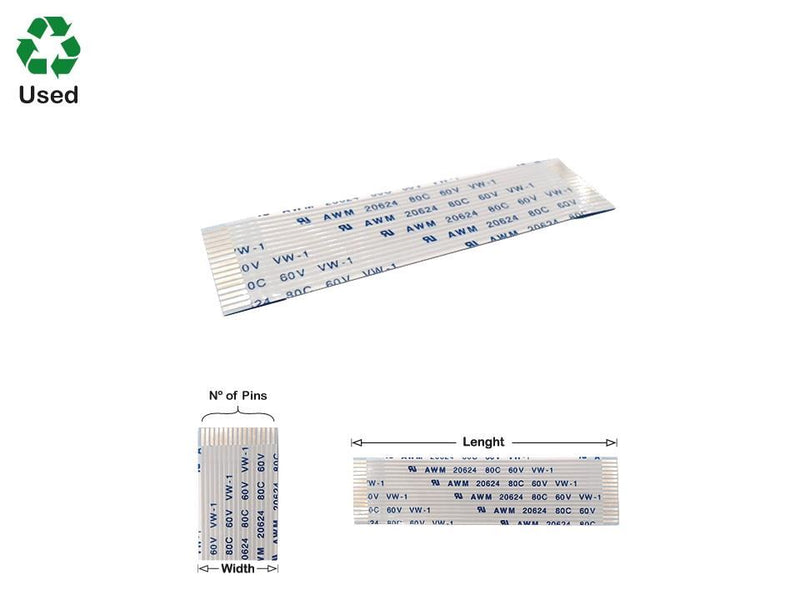 11 Pins Flat Cable L=220mm W=12.07mm - WebSpareParts