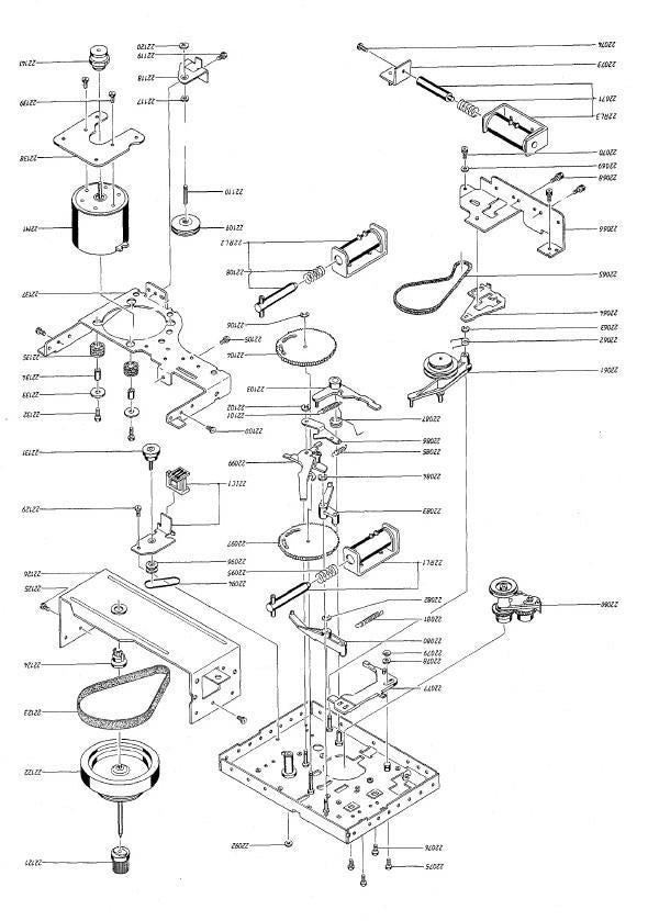 Bang & Olufsen Beocord 3300 29xx (Spring) Part Position: 22087