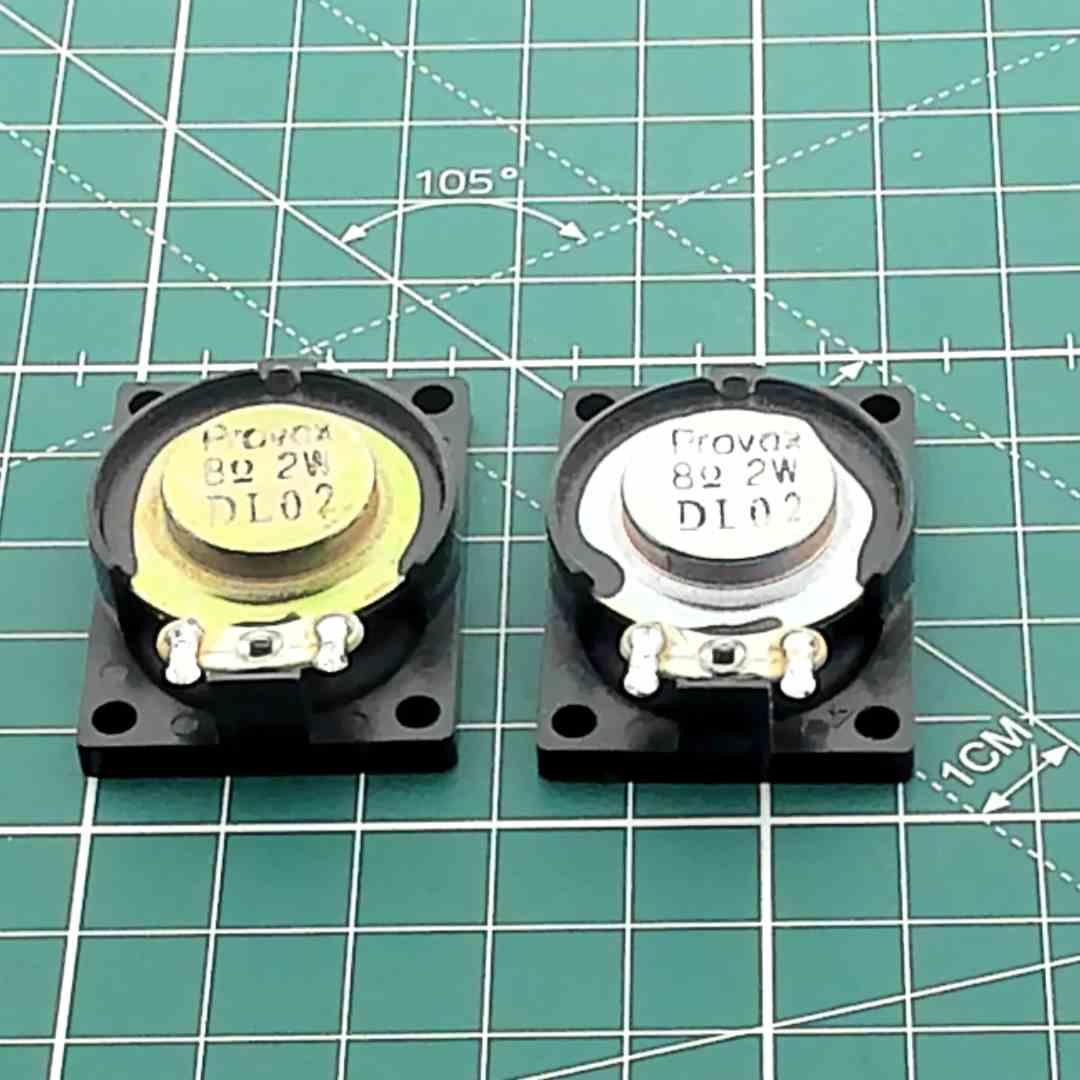 Pair of Oval Replacement Speakers for Vintage Audio, 8 Ohm 2 W [40x28x11mm]