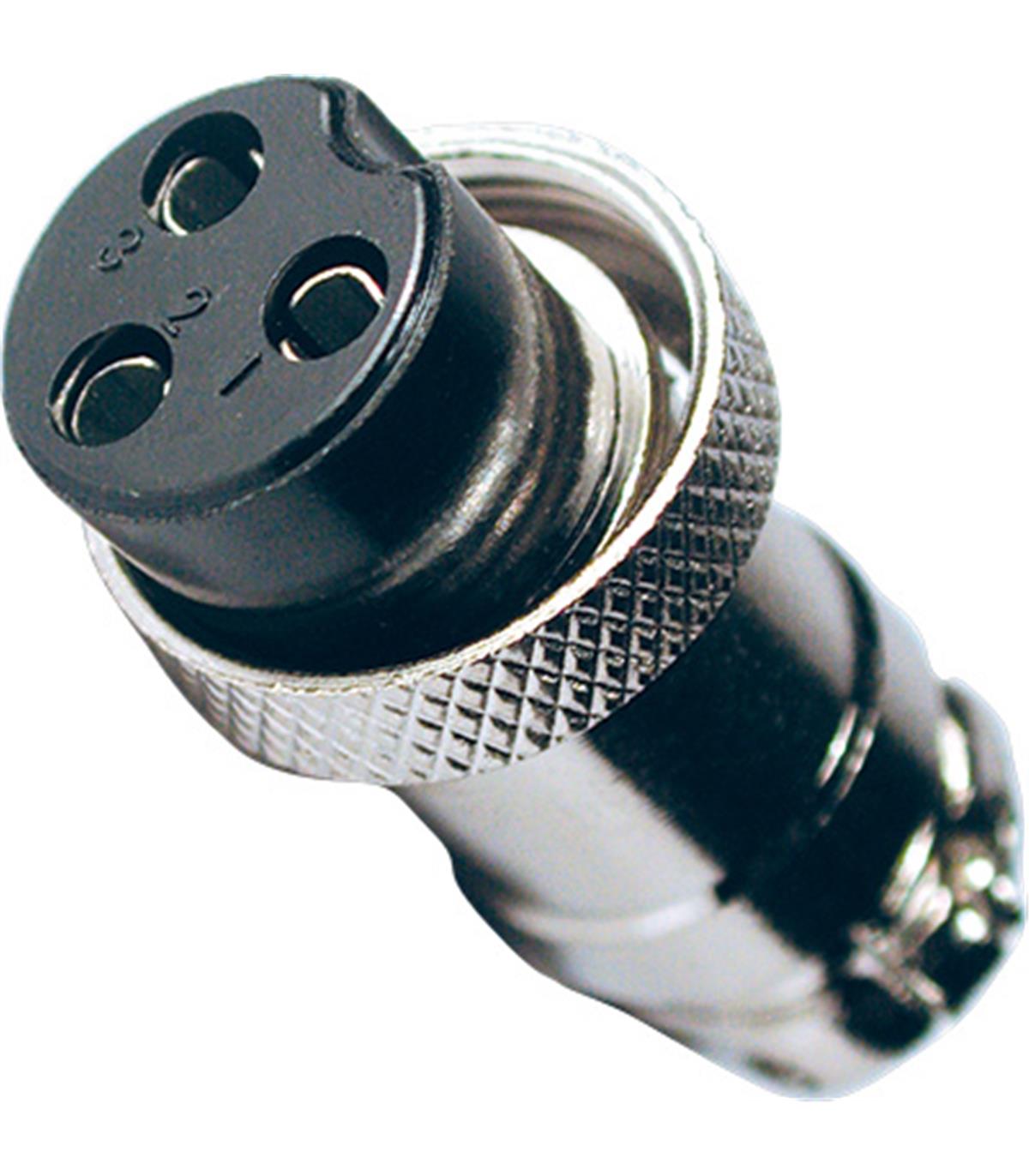 3-Pin Microphone Female Plug for Cable