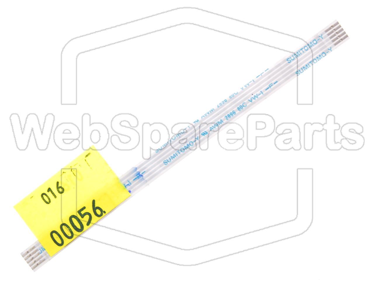 5 Pins Flat Cable L=100mm W=6mm