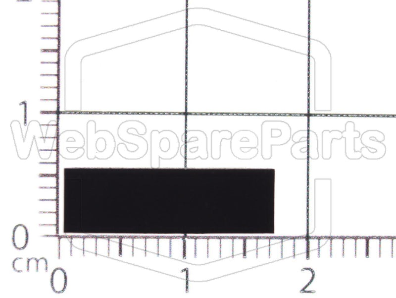 Rectangular Rubber Foot Self-adhesive  16mm x 5mm Height 3.6mm