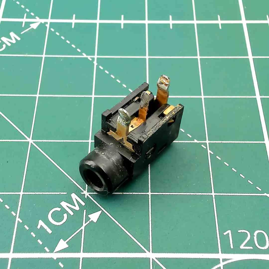 Sharp W1263 Headphones PCB Jack for Vintage Audio Repair