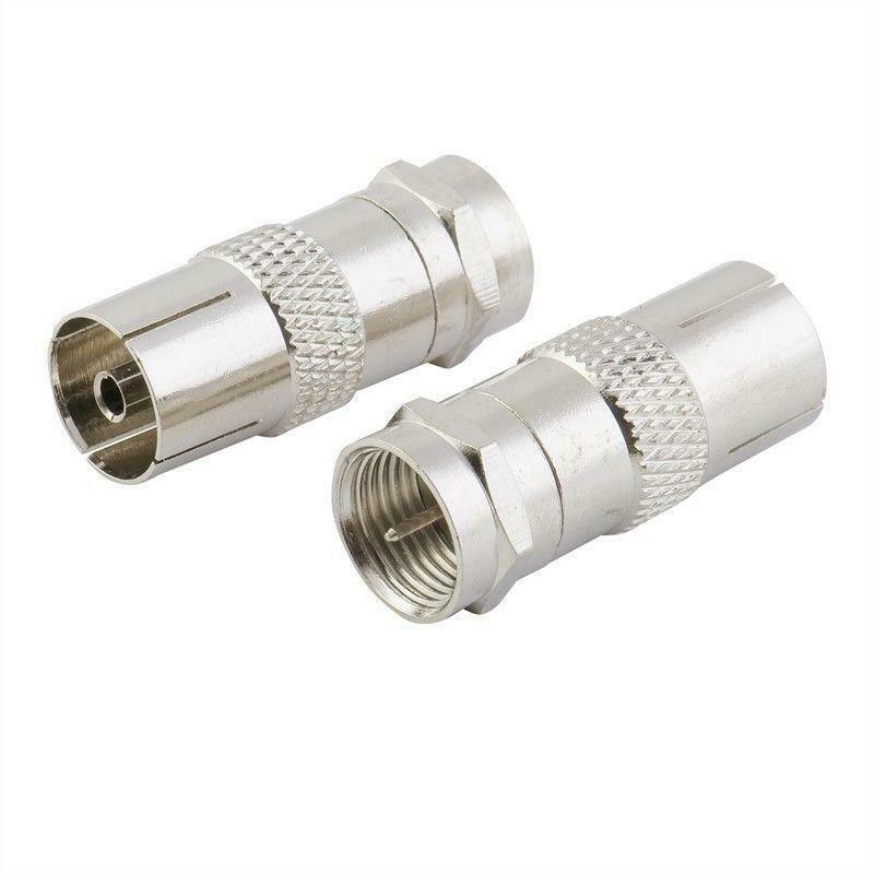 TV IEC Female to F Male Adapter