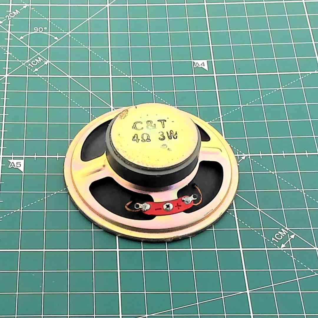 Round Speaker Driver 4 Ohm 3W for Vintage Audio [Ø76mm H24.5mm]