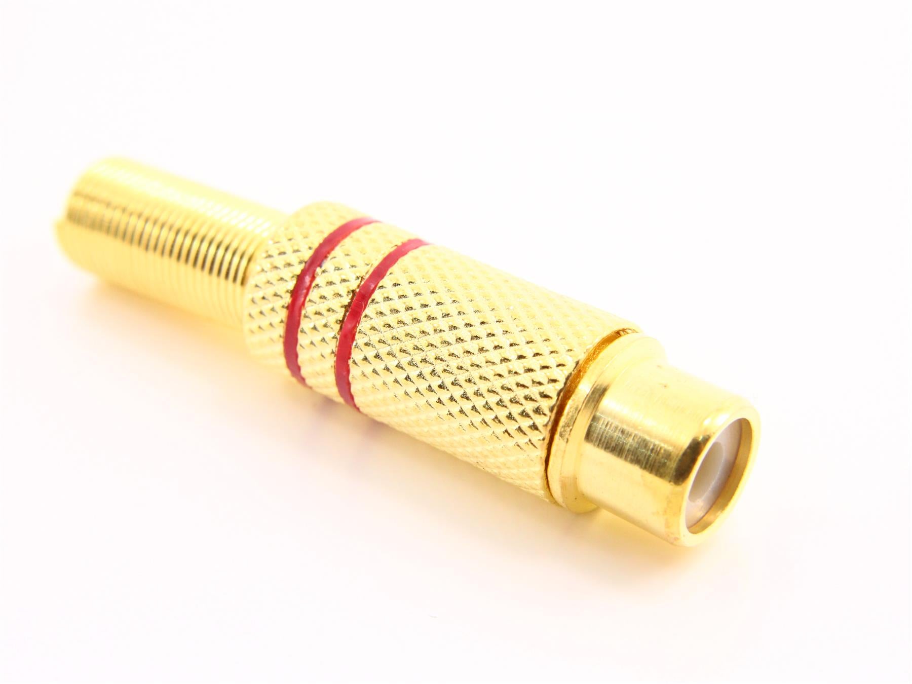 RCA Female Plug [Metallic Gold]