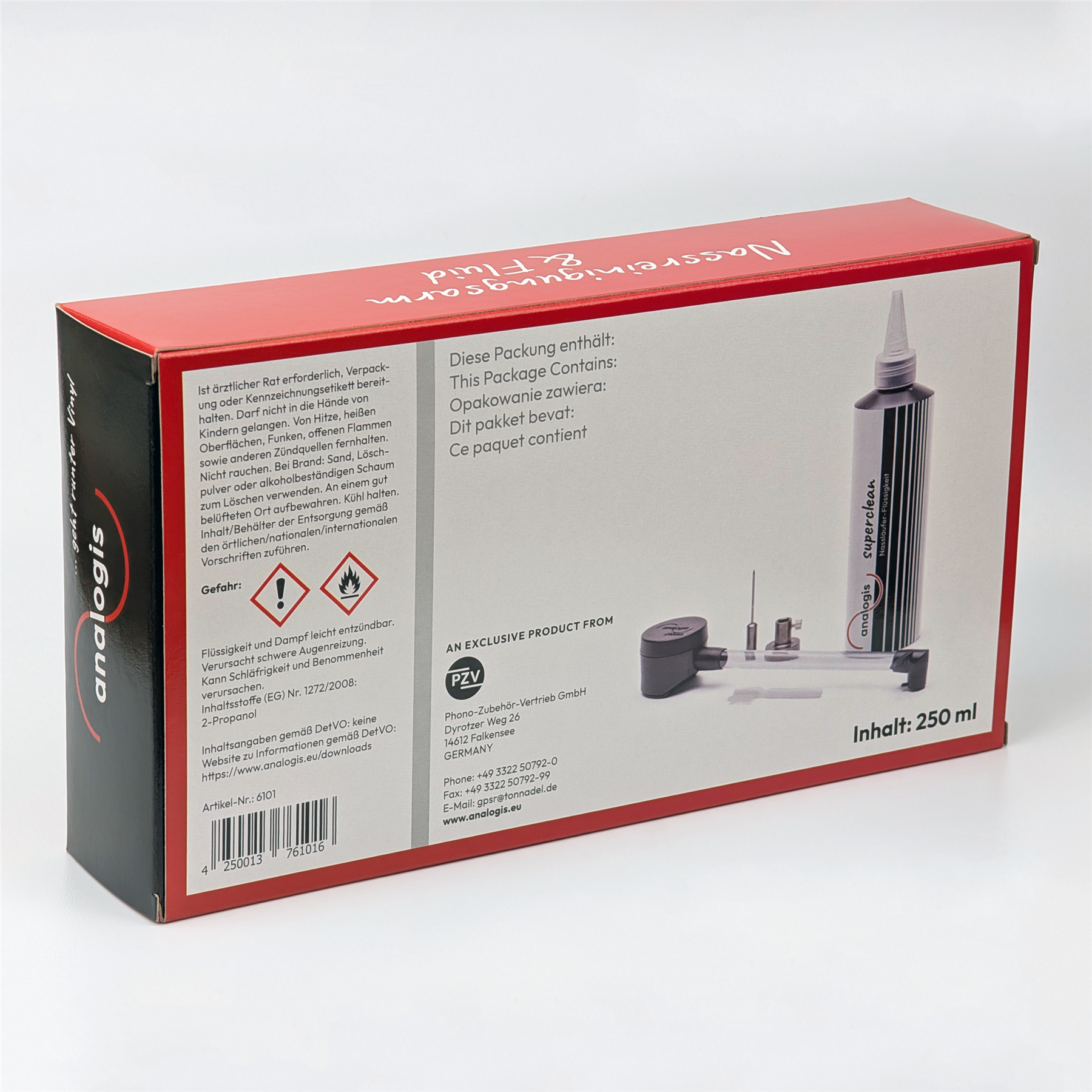 Analogis Clean Wet Playback Record Cleaning System with Super Clean Fluid