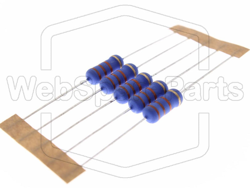 5x Metallic Film Resistance 33kR 2W ±5% Ø5x12mm - WebSpareParts