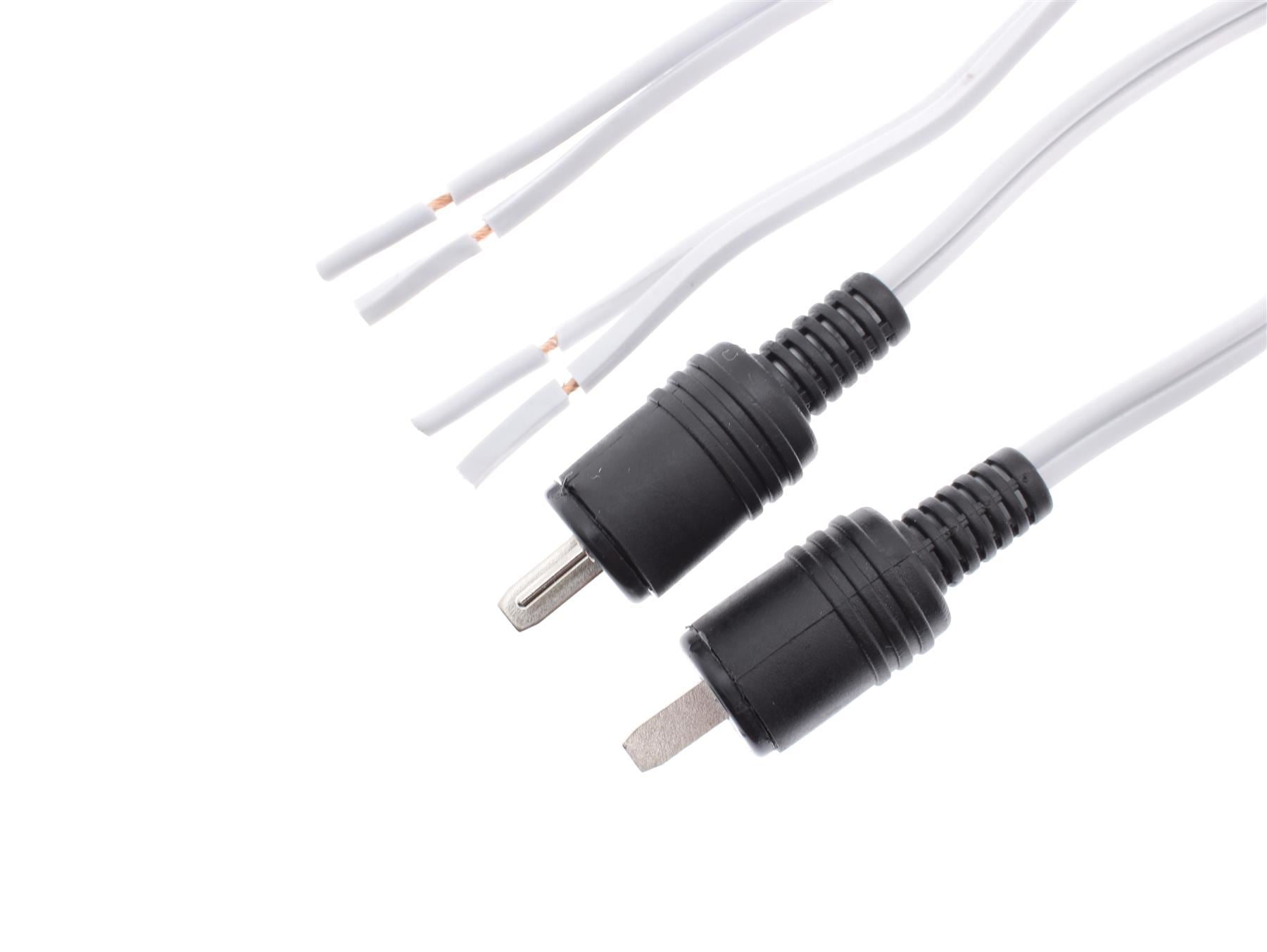 2-Pin DIN to Bare End Speaker Cable Pair for Bang & Olufsen [5.5 meters each]