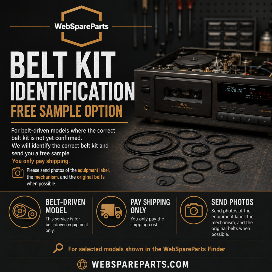 Belt Kit Identification – Free Sample Option