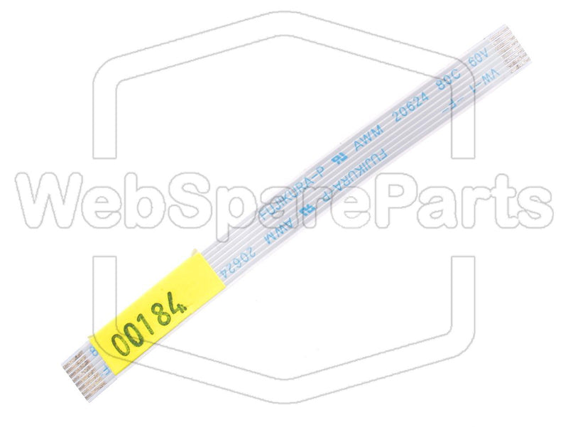 8 Pins Flat Cable L=105mm W=9.13mm - WebSpareParts