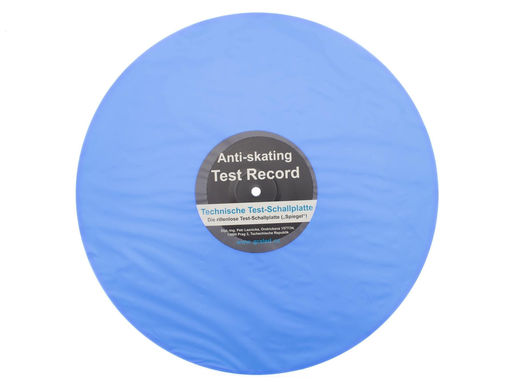 Test Record for Anti-Skating Adjustment – Groove-Free Vinyl Disc