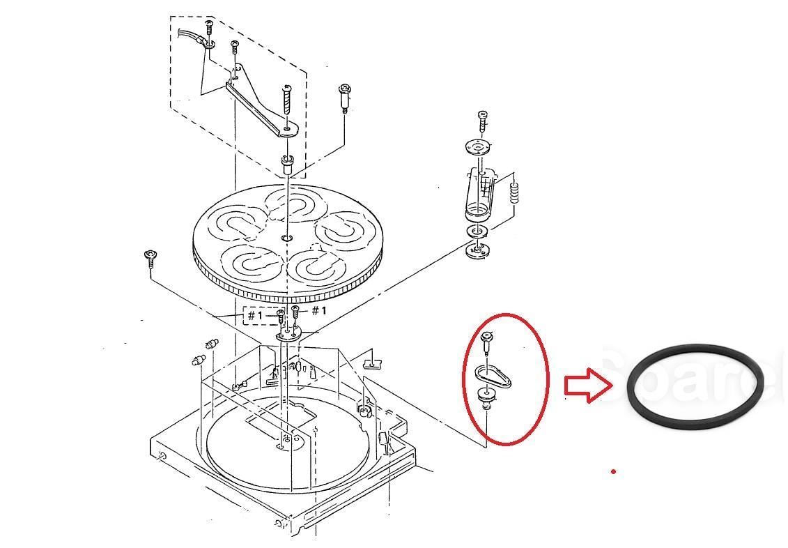 Belt TABLE DISC For CD Player Sony CDP-C601ES