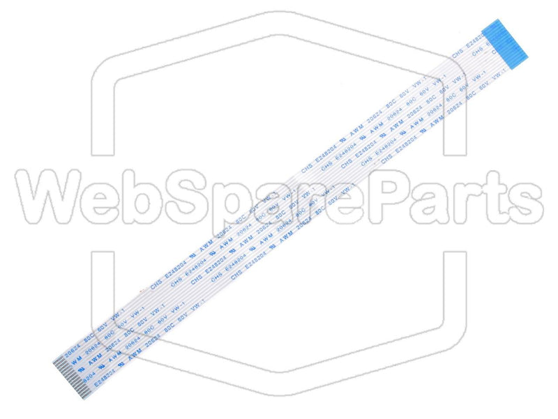 16 Pins Inverted Flat Cable L=187mm W=17.13mm