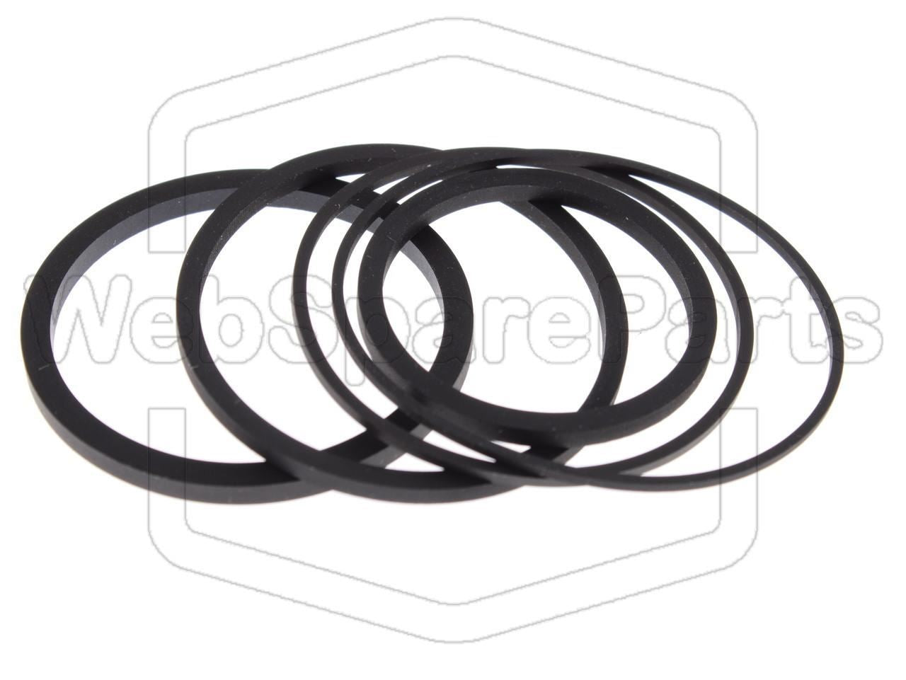Belt Kit For Video Cassette Recorder Fisher VBR-330 Betamax