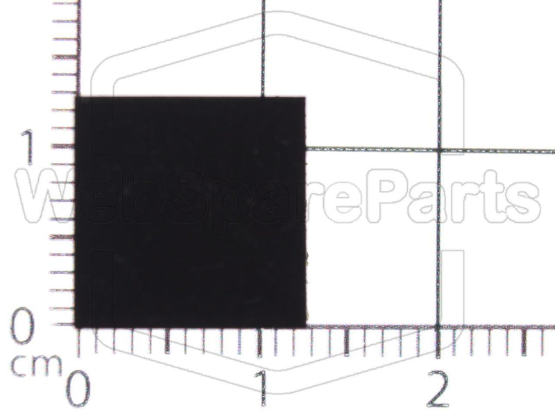 Square Rubber Foot Self-adhesive 12.0mm x 12.0mm Height 5.0 mm