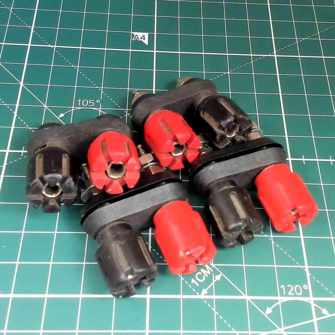 Crown Amplifier Banana Speaker Cable Connectors for Vintage Audio Repair