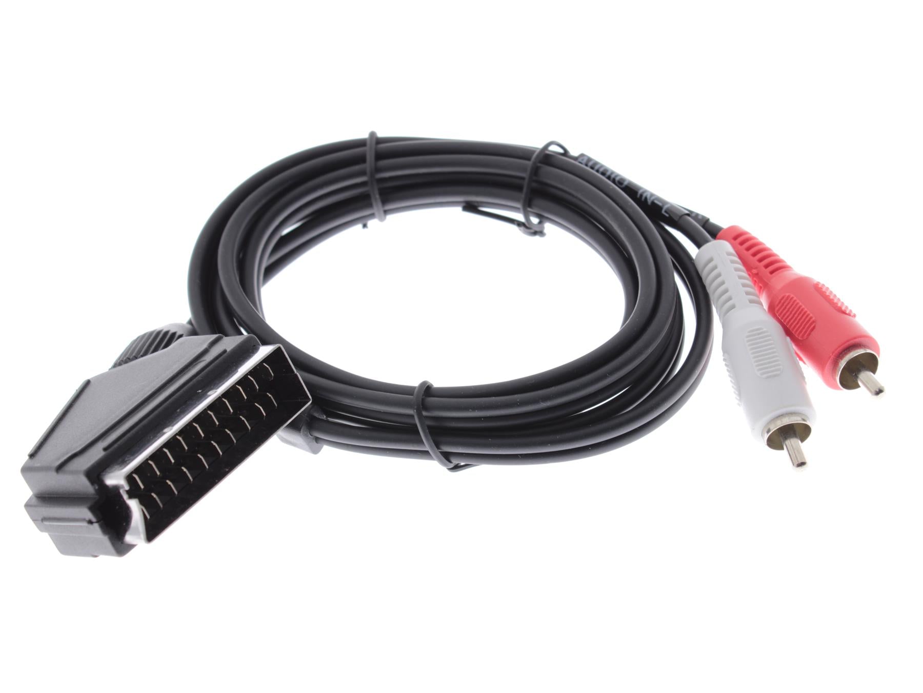 SCART to 2 RCA Male Audio Cable [1.4 m]