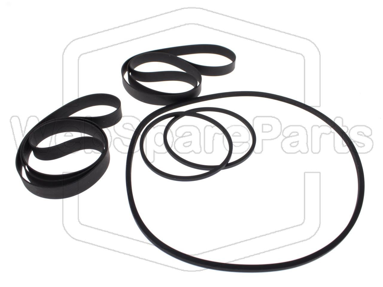 Belt Kit For Video Cassette Recorder Fisher VBS-7100 Betamax