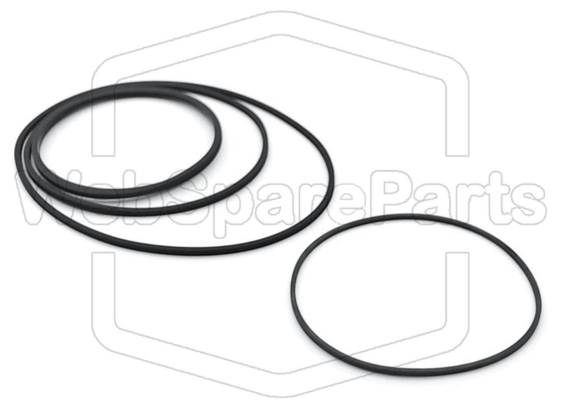 Belt Kit For Cassette Deck Sharp CP-301E - WebSpareParts