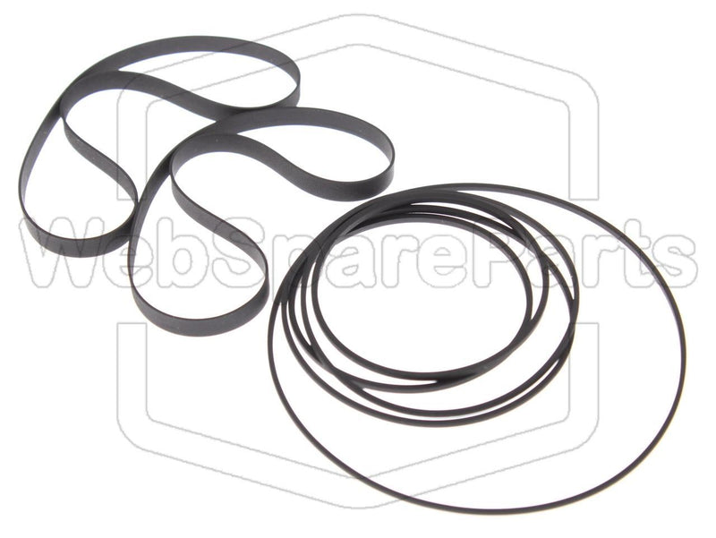 Belt Kit for Double Cassette Deck Technics RS-D225W - WebSpareParts