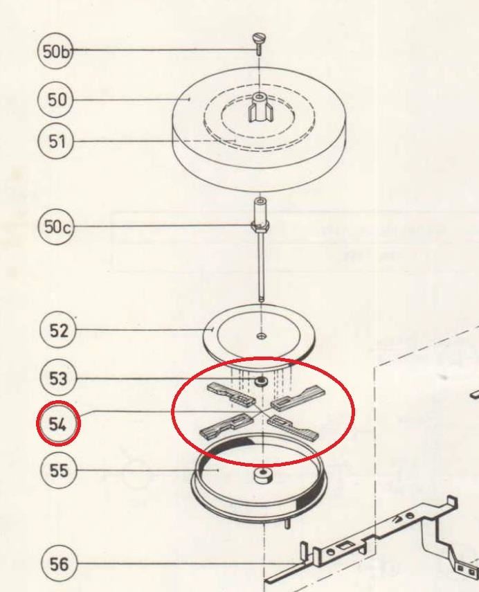 Philips ST9123A Reel 1 & 2 Friction Blocks Replacement [8 Pieces]